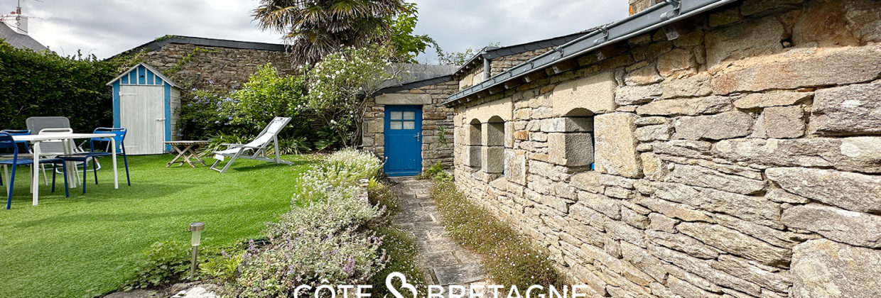 Acheter à l'Île aux Moines maison avec jardin et Penty extérieur