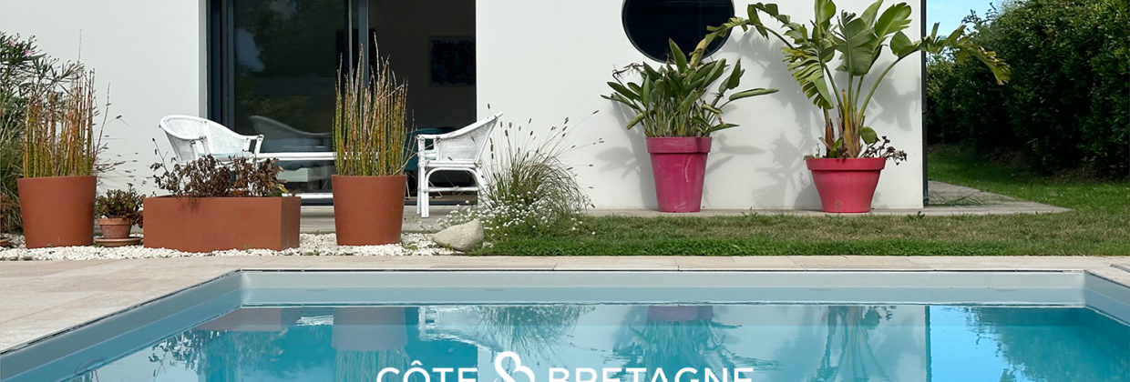Maison contemporaine avec vue mer et piscine 3