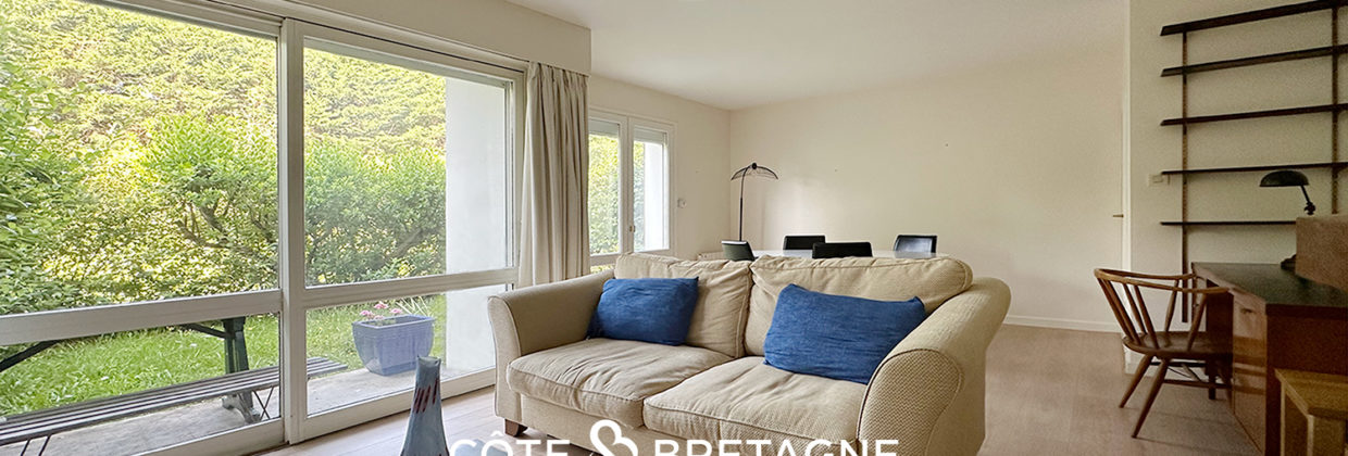 Acheter à Arradon Appartement de type T3 avec Jardin salon