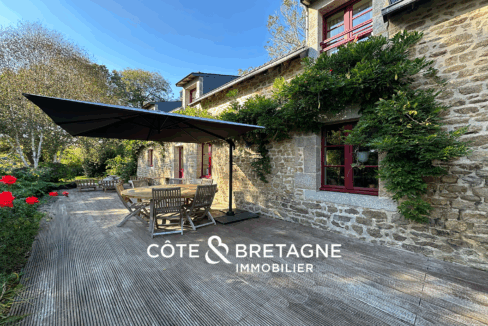 Maison en pierre avec piscine à Guidel dans le Morbihan 40