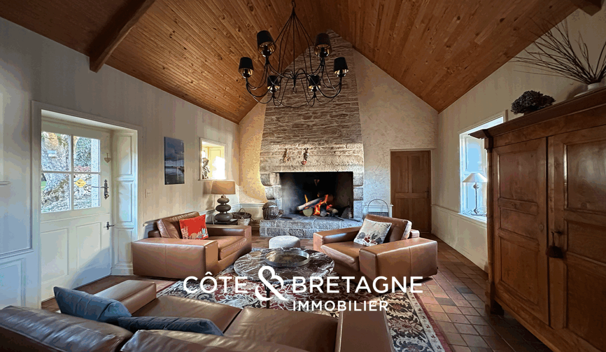 Maison en pierre avec piscine à Guidel dans le Morbihan 42