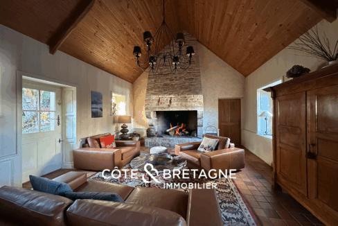 Maison en pierre avec piscine à Guidel dans le Morbihan 42