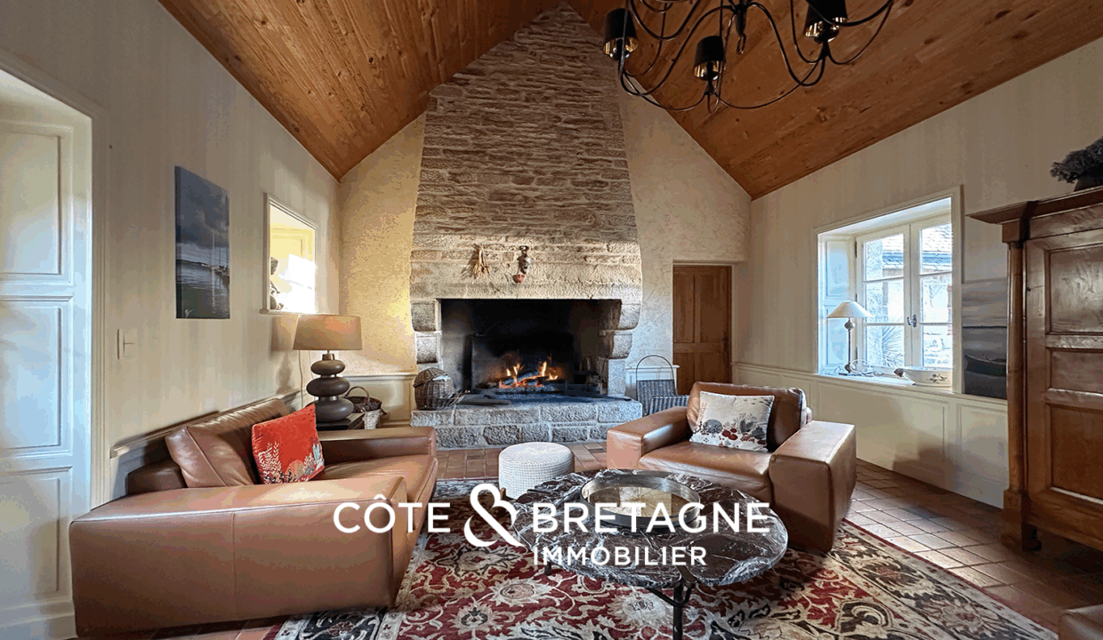 Maison en pierre avec piscine à Guidel dans le Morbihan 43