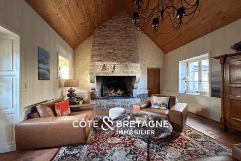 Maison en pierre avec piscine à Guidel dans le Morbihan 43