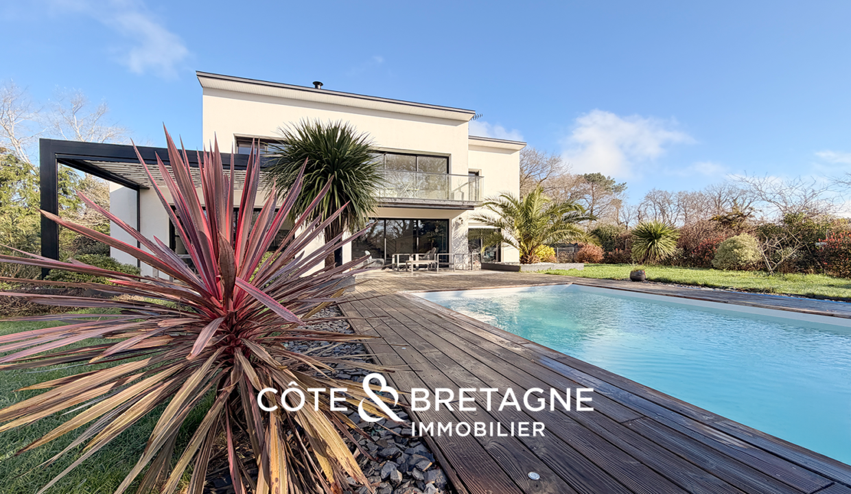 Maison d'architecte avec piscine à Pluneret Morbihan 10