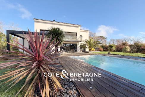 Maison d'architecte avec piscine à Pluneret Morbihan 10