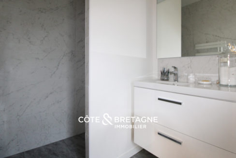 Acheter à Theix-Noyalo maison d'architecte avec vue sur le marais salle d'eau